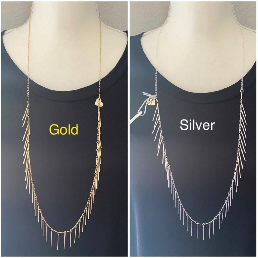Love Poppy Long Fringe Necklace